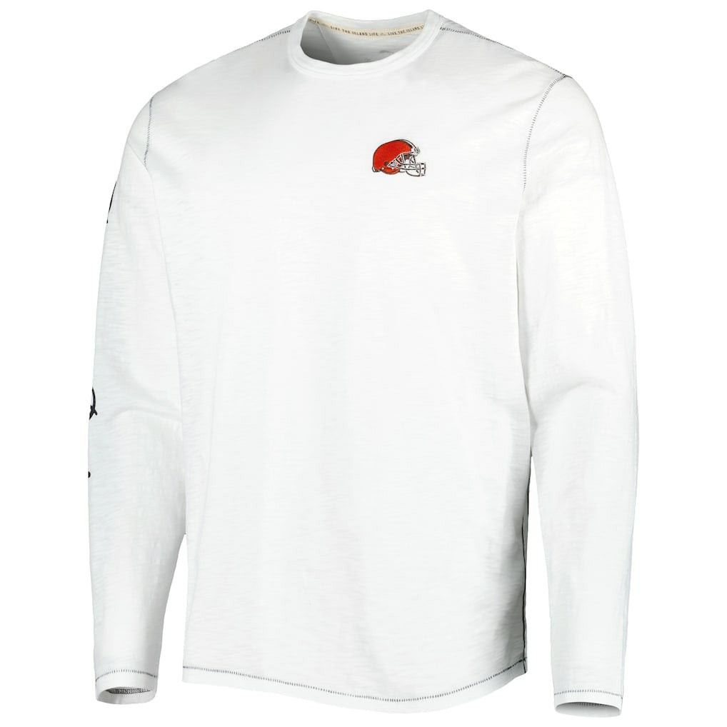 Cleveland Browns Laces Out Billboard Long Sleeve T-Shirt White