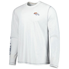 Denver Broncos Laces Out Billboard Long Sleeve T-Shirt White