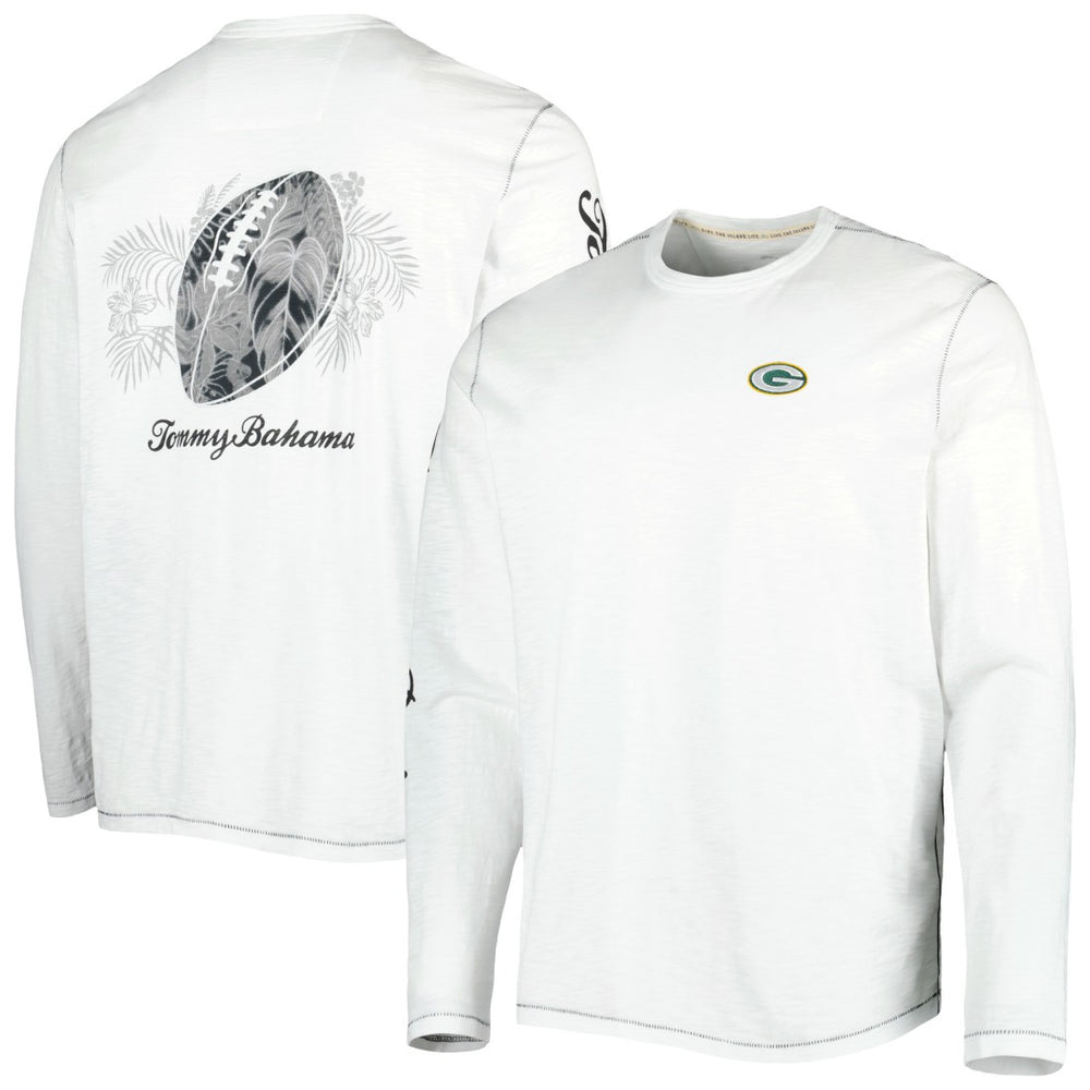 Green Bay Packers Laces Out Billboard Long Sleeve T-Shirt White