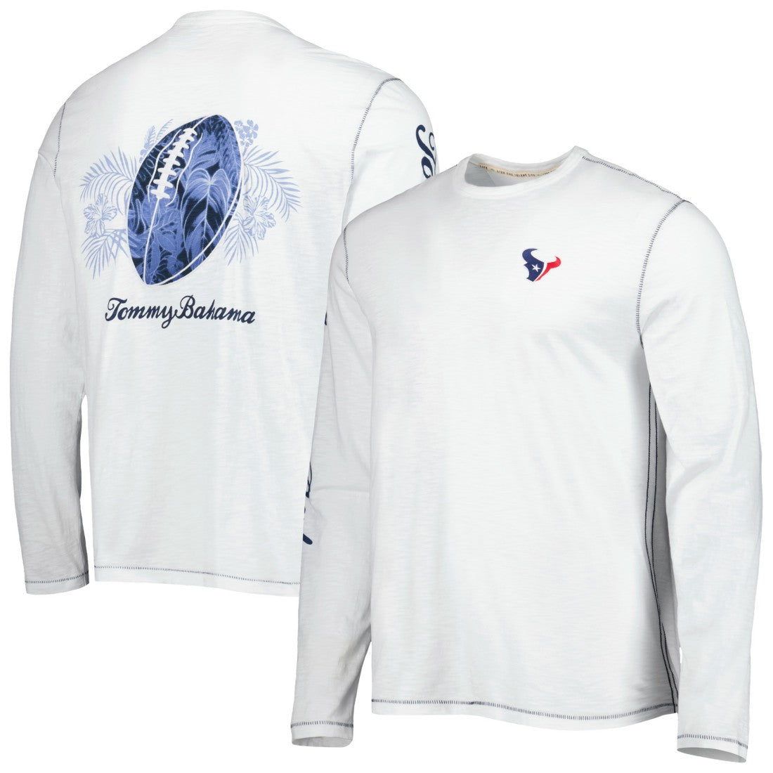 Houston Texans Laces Out Billboard Long Sleeve T-Shirt White