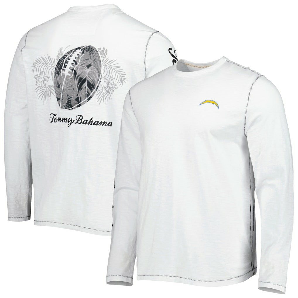 Los Angeles Chargers Laces Out Billboard Long Sleeve T-Shirt White