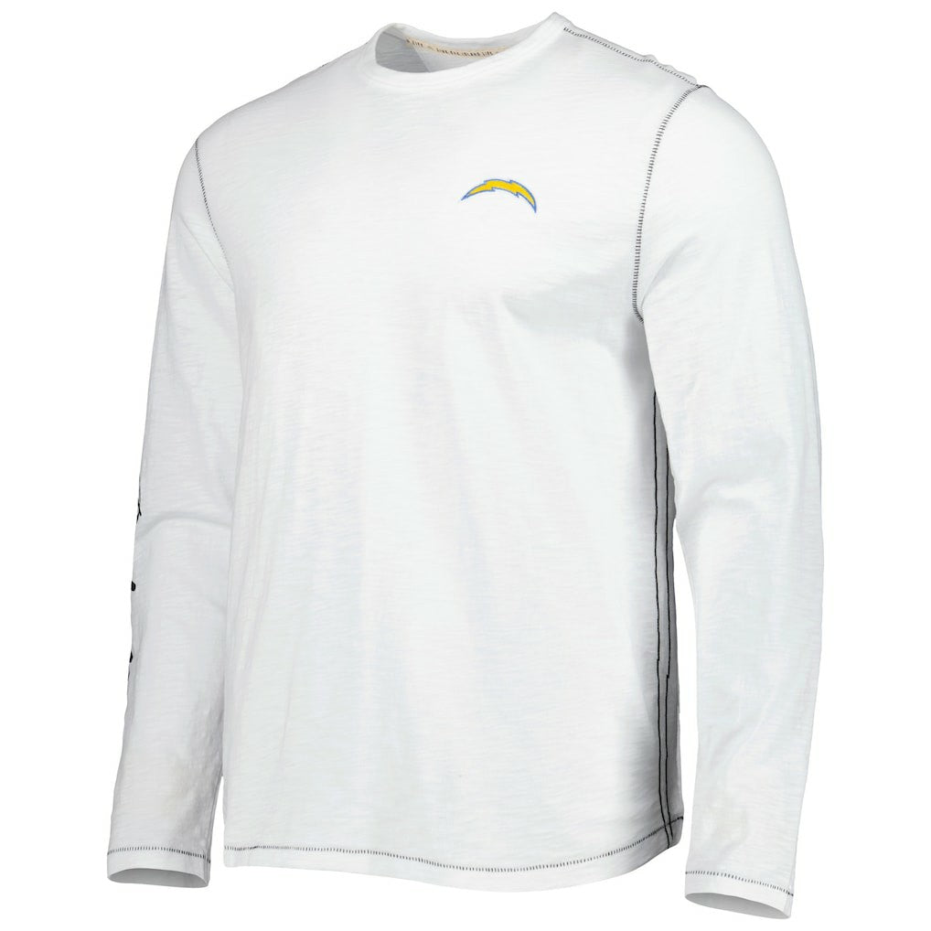 Los Angeles Chargers Laces Out Billboard Long Sleeve T-Shirt White