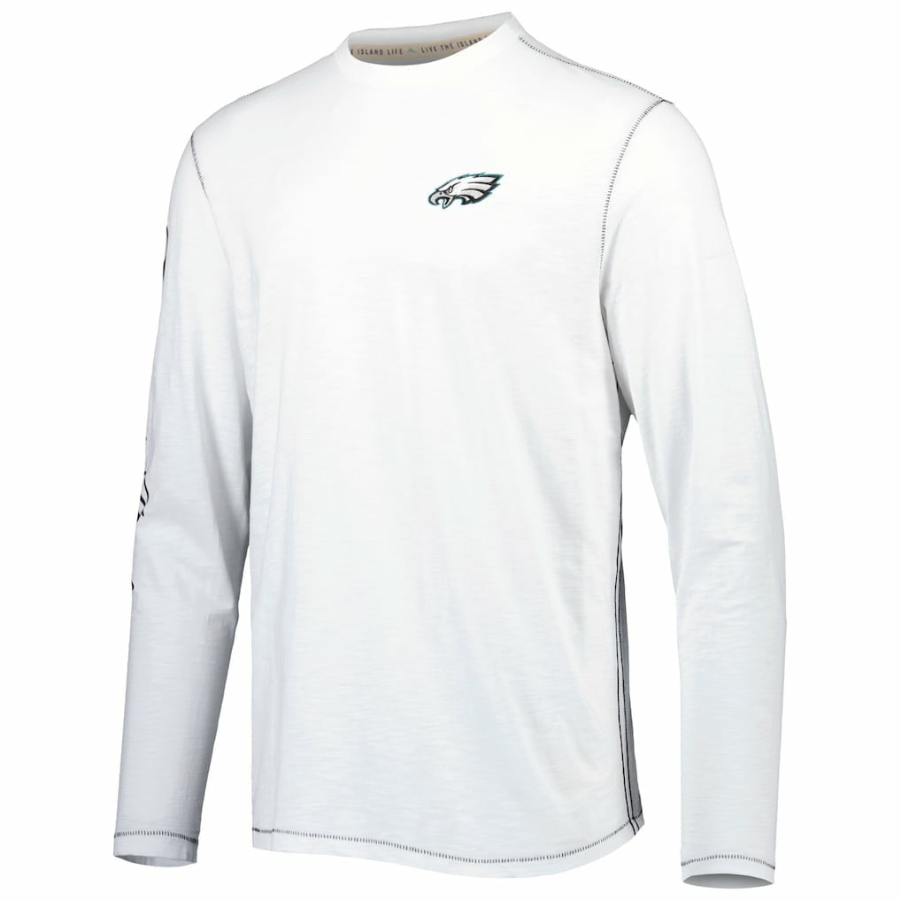 Philadelphia Eagles Laces Out Billboard Long Sleeve T-Shirt White