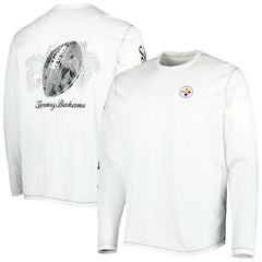 Pittsburgh Steelers Laces Out Billboard Long Sleeve T-Shirt White