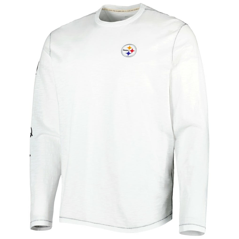 Pittsburgh Steelers Laces Out Billboard Long Sleeve T-Shirt White