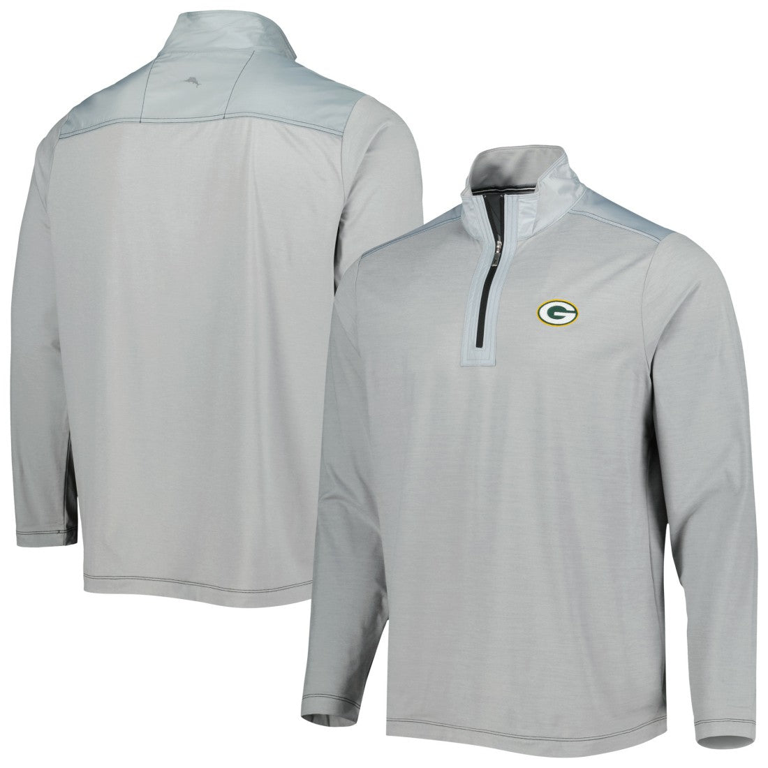 Green Bay Packers On Deck IslandZone Half-Zip Jacket Gray