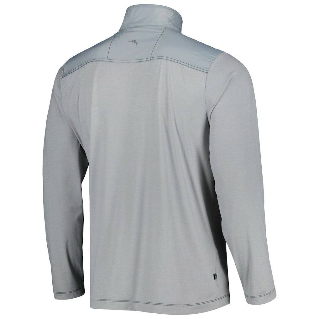 Las Vegas Raiders On Deck IslandZone Half-Zip Jacket Gray