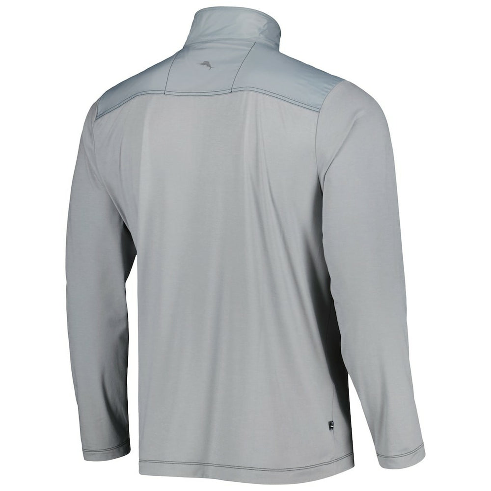Las Vegas Raiders On Deck IslandZone Half-Zip Jacket Gray