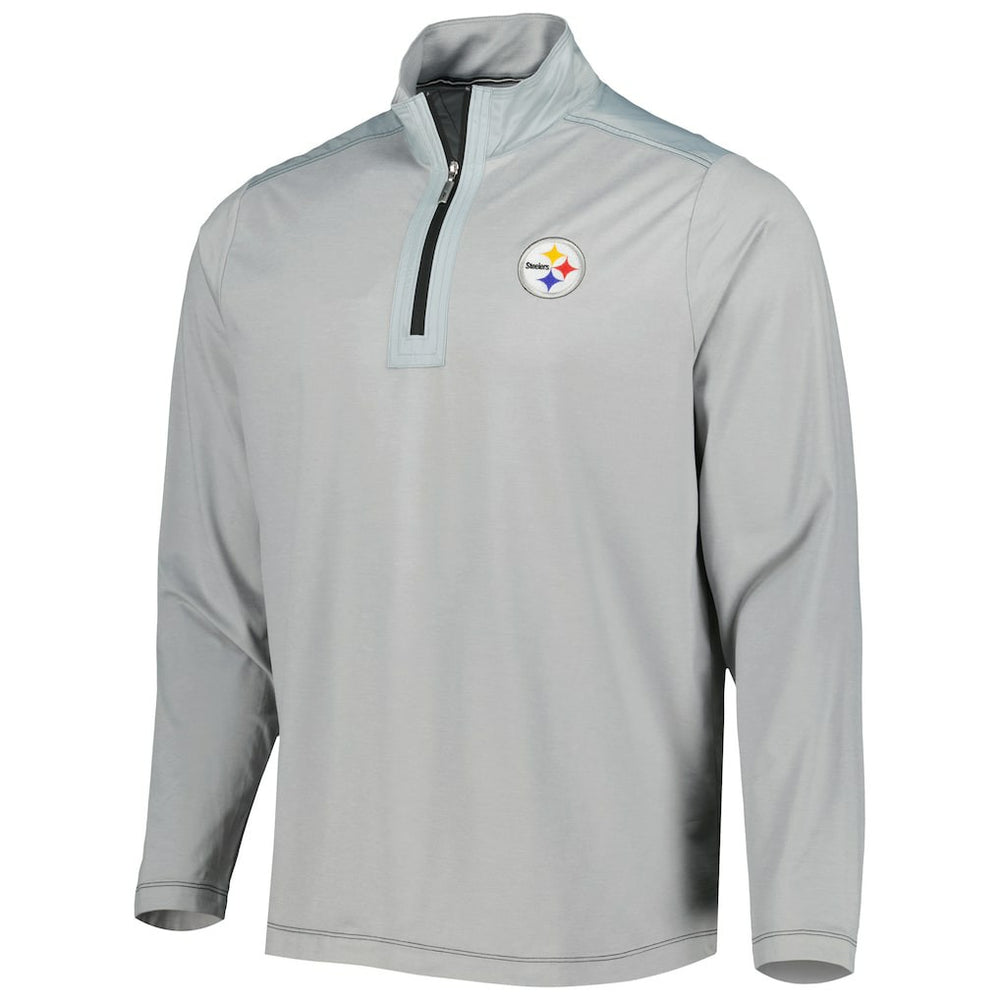 Pittsburgh Steelers On Deck IslandZone Half-Zip Jacket Gray