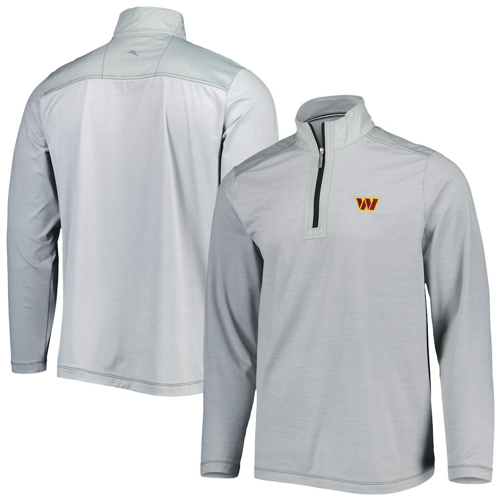 Washington Commanders On Deck IslandZone Half-Zip Jacket Gray