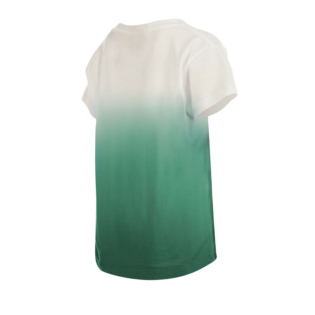 Green Bay Packers New Era Youth Multi Logo Ombre V-Neck T-Shirt Green