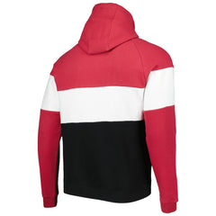 Arizona Cardinals New Era Colorblock Current Pullover Hoodie Black/Cardinal