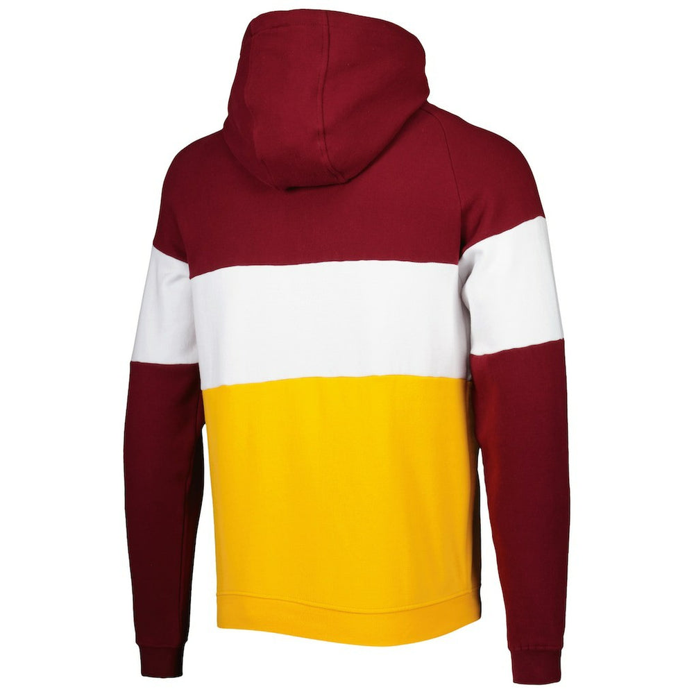 Washington Commanders New Era Colorblock Current Pullover Hoodie Gold