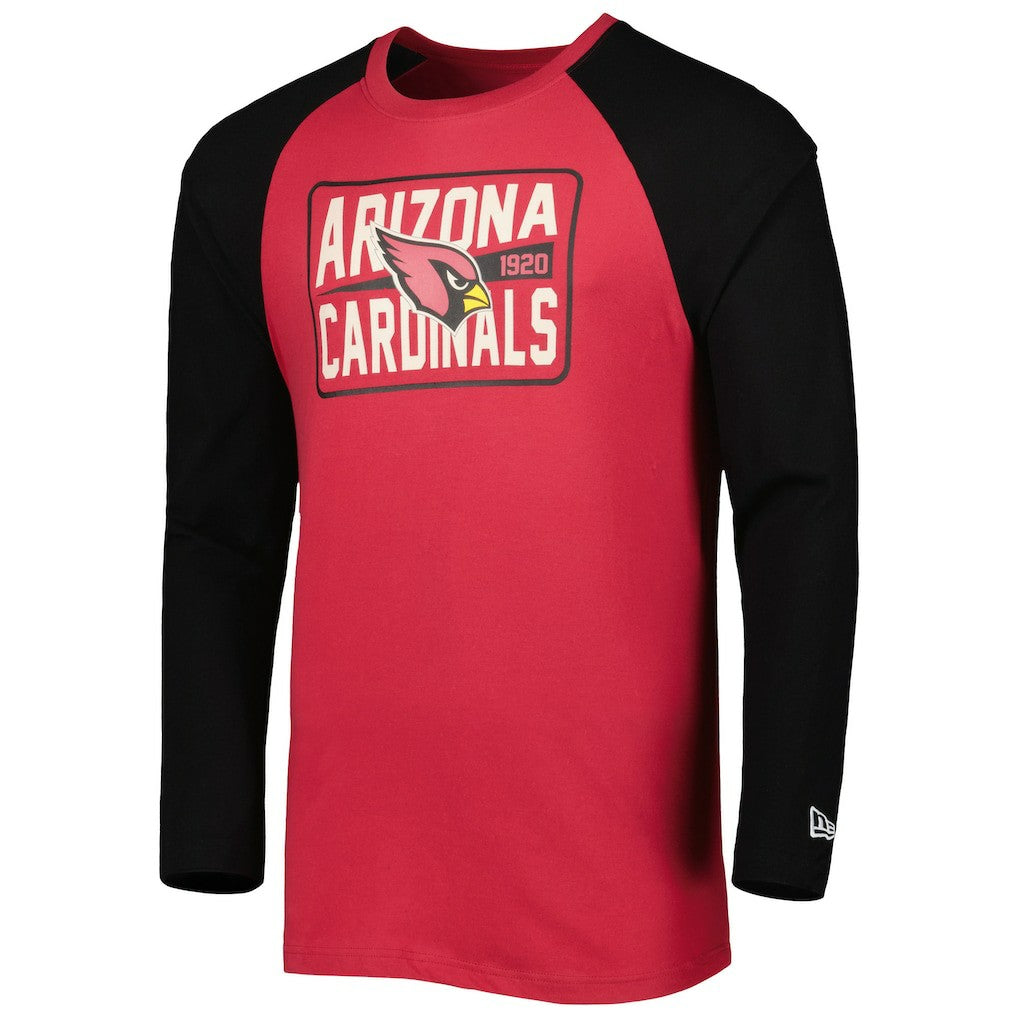 Arizona Cardinals New Era Current Raglan Long Sleeve T-Shirt Cardinal