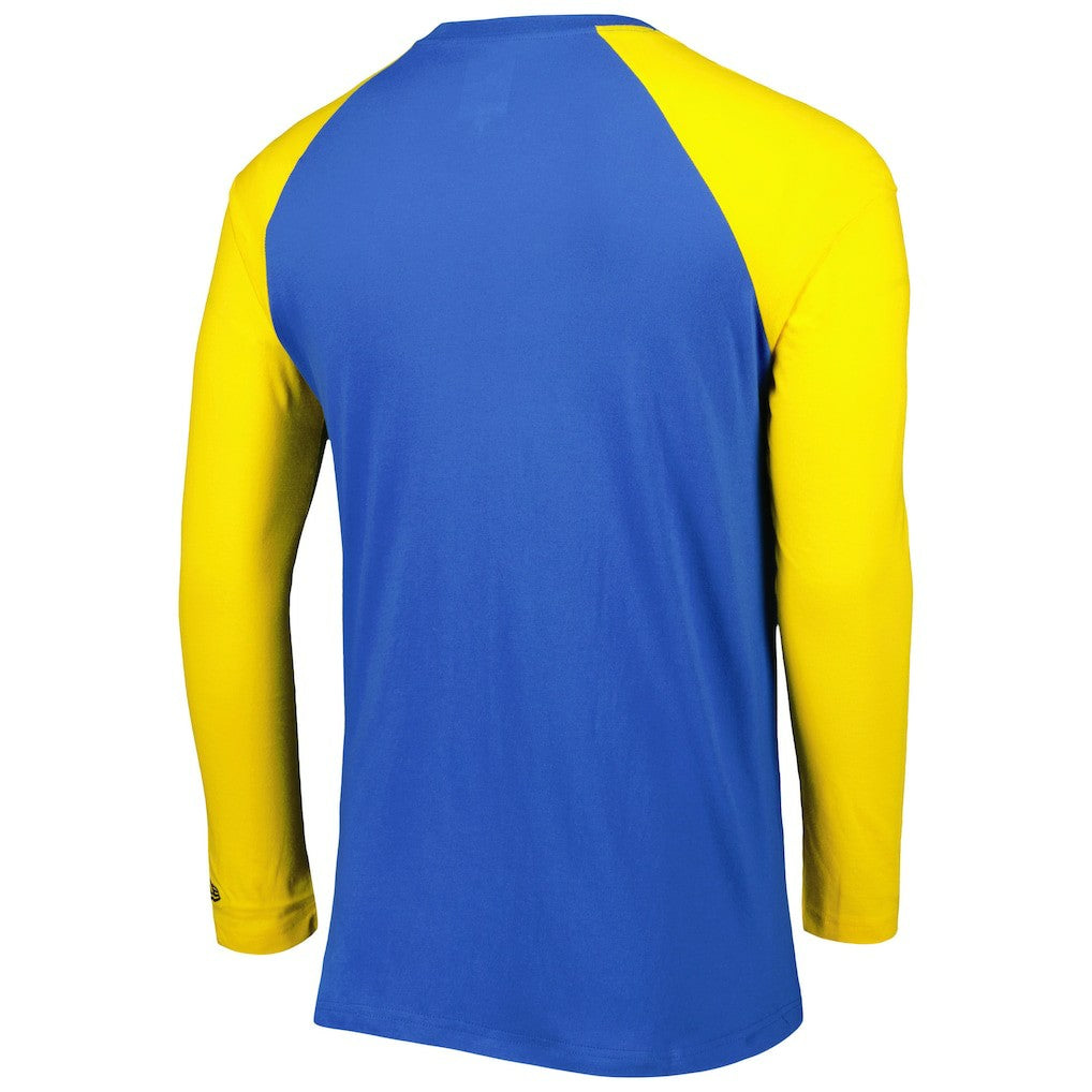 Los Angeles Rams New Era Current Raglan Long Sleeve T-Shirt Royal