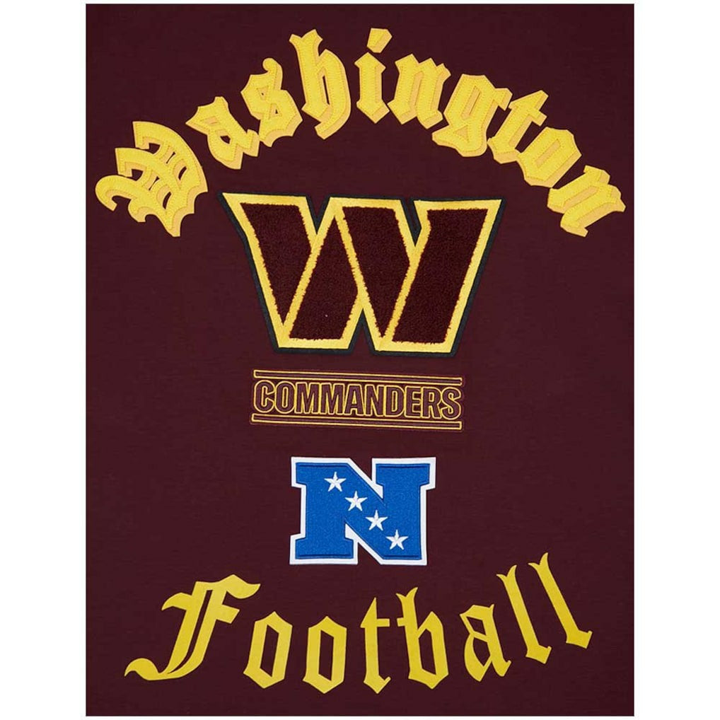 Washington Commanders Pro Standard Old English T-Shirt Burgundy