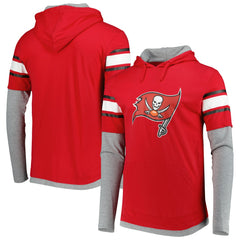 Tampa Bay Buccaneers New Era Long Sleeve Hoodie T-Shirt Red
