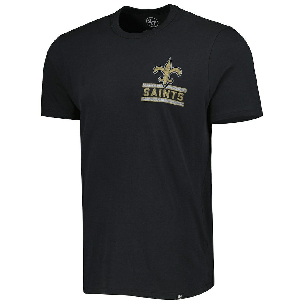 New Orleans Saints '47 Open Field Franklin T-Shirt Black