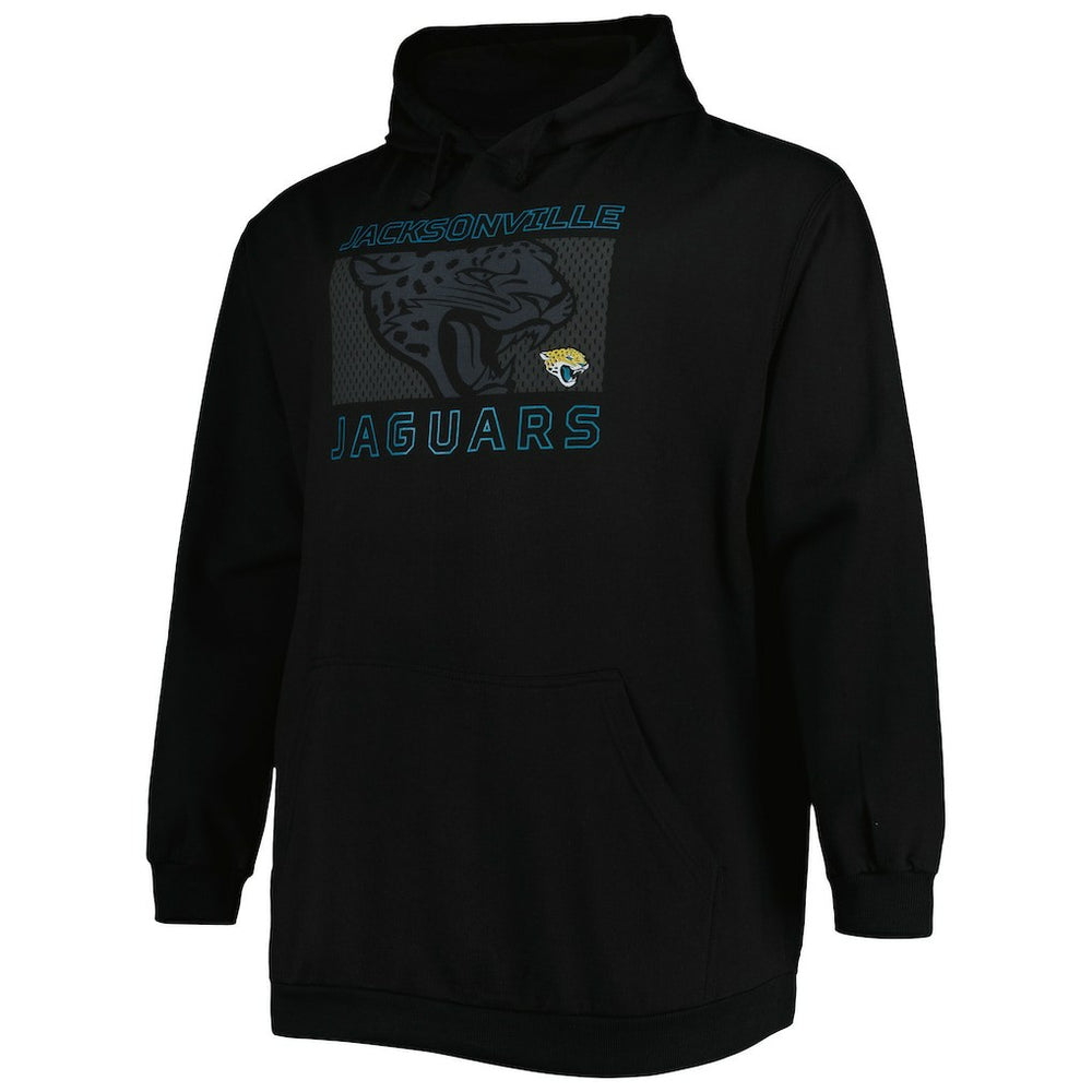 Jacksonville Jaguars Big & Tall Pop of Color Pullover Hoodie Black