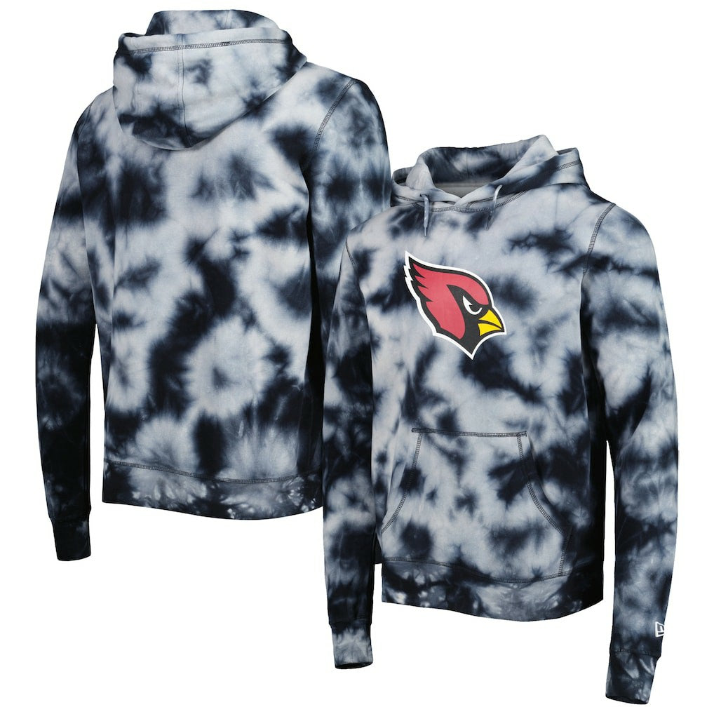 Arizona Cardinals New Era Team Tie-Dye Pullover Hoodie Black