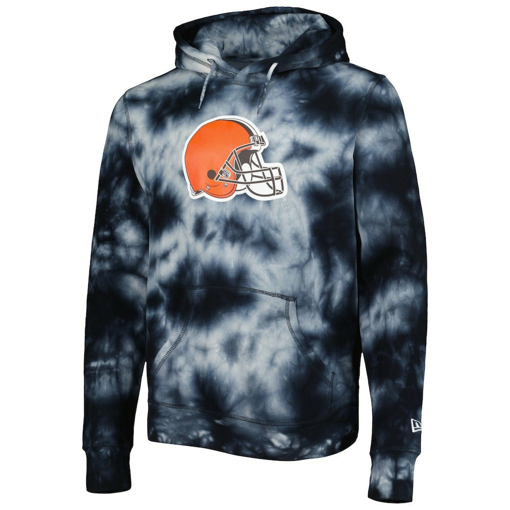 Cleveland Browns New Era Team Tie-Dye Pullover Hoodie Black