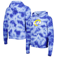 Los Angeles Rams New Era Team Tie-Dye Pullover Hoodie Royal