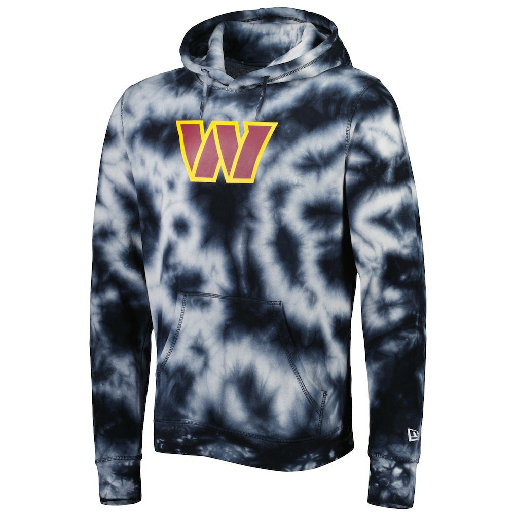 Washington Commanders New Era Team Tie-Dye Pullover Hoodie Black