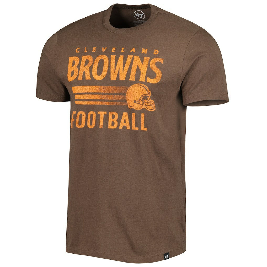 Cleveland Browns '47 Wordmark Rider Franklin T-Shirt Brown