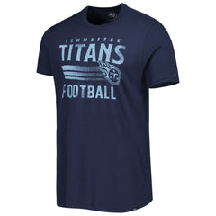 Tennessee Titans '47 Wordmark Rider Franklin T-Shirt Navy