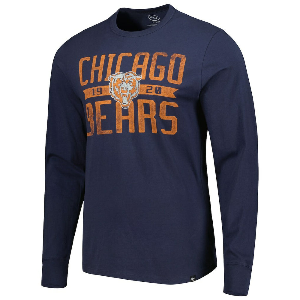Chicago Bears '47 Brand Wide Out Franklin Long Sleeve T-Shirt Navy