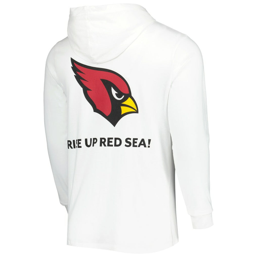 Arizona Cardinals Vineyard Vines Local Long Sleeve Hoodie T-Shirt White