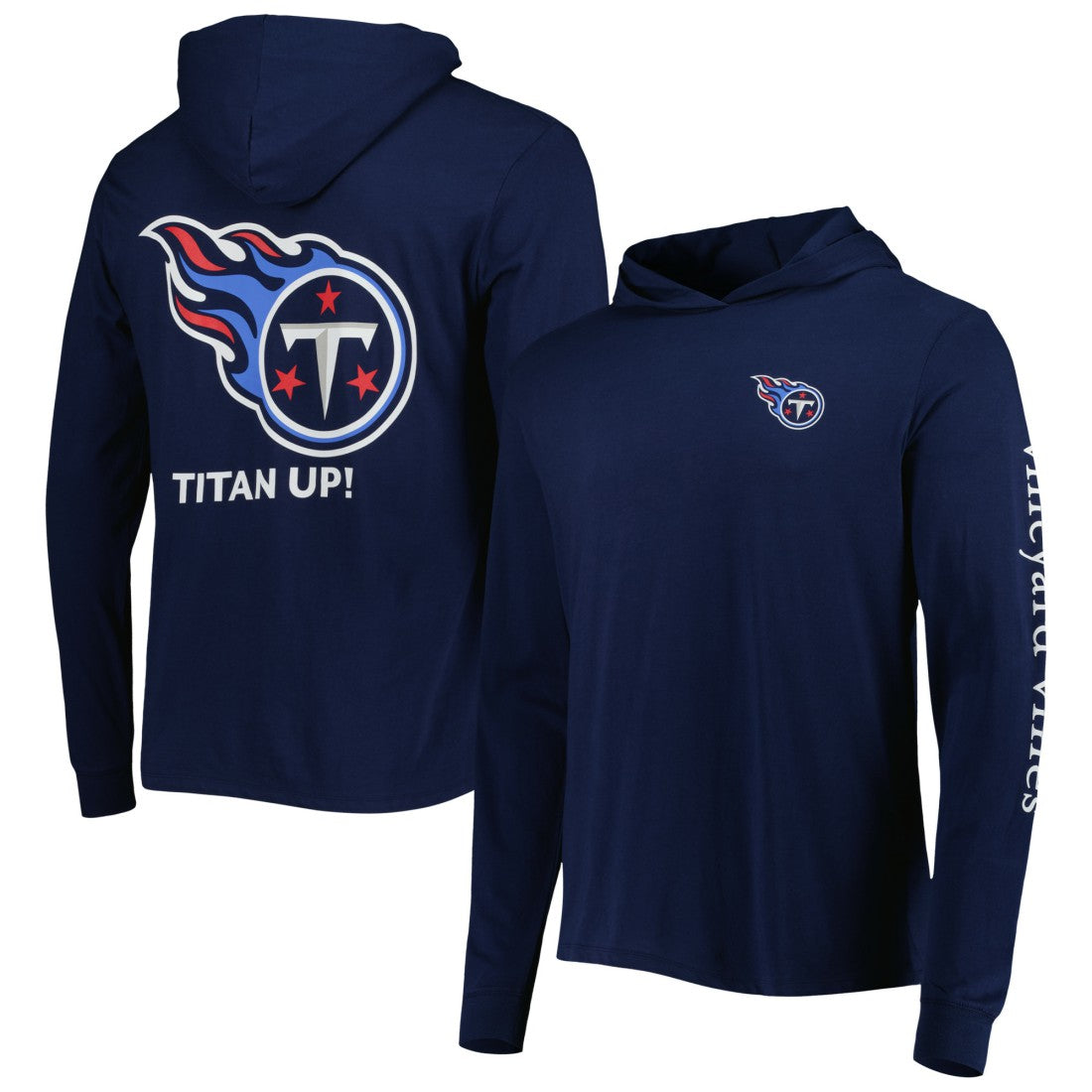 Tennessee Titans Vineyard Vines Local Long Sleeve Hoodie T-Shirt Navy