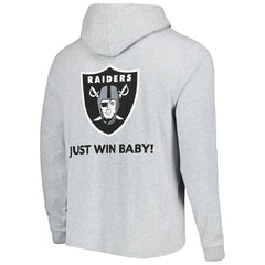 Las Vegas Raiders Vineyard Vines Local Long Sleeve Hoodie T-Shirt Heathered Gray