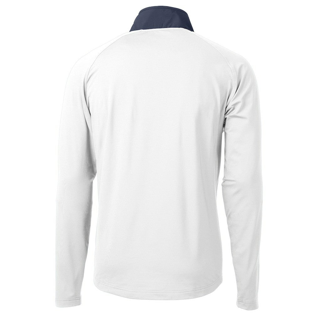 Buffalo Bills Cutter & Buck Adapt Eco Knit Hybrid Recycled Quarter-Zip Pullover Top White