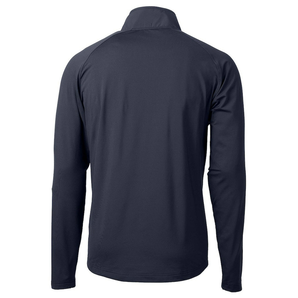 Denver Broncos Cutter & Buck Adapt Eco Knit Hybrid Recycled Quarter-Zip Pullover Top Navy
