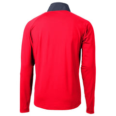 Houston Texans Cutter & Buck Adapt Eco Knit Hybrid Recycled Quarter-Zip Pullover Top Red