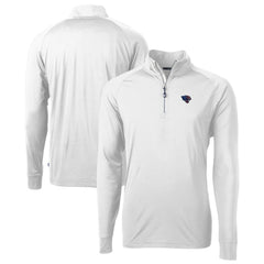 Jacksonville Jaguars Cutter & Buck Team Adapt Eco Knit Hybrid Recycled Quarter-Zip Pullover Top White