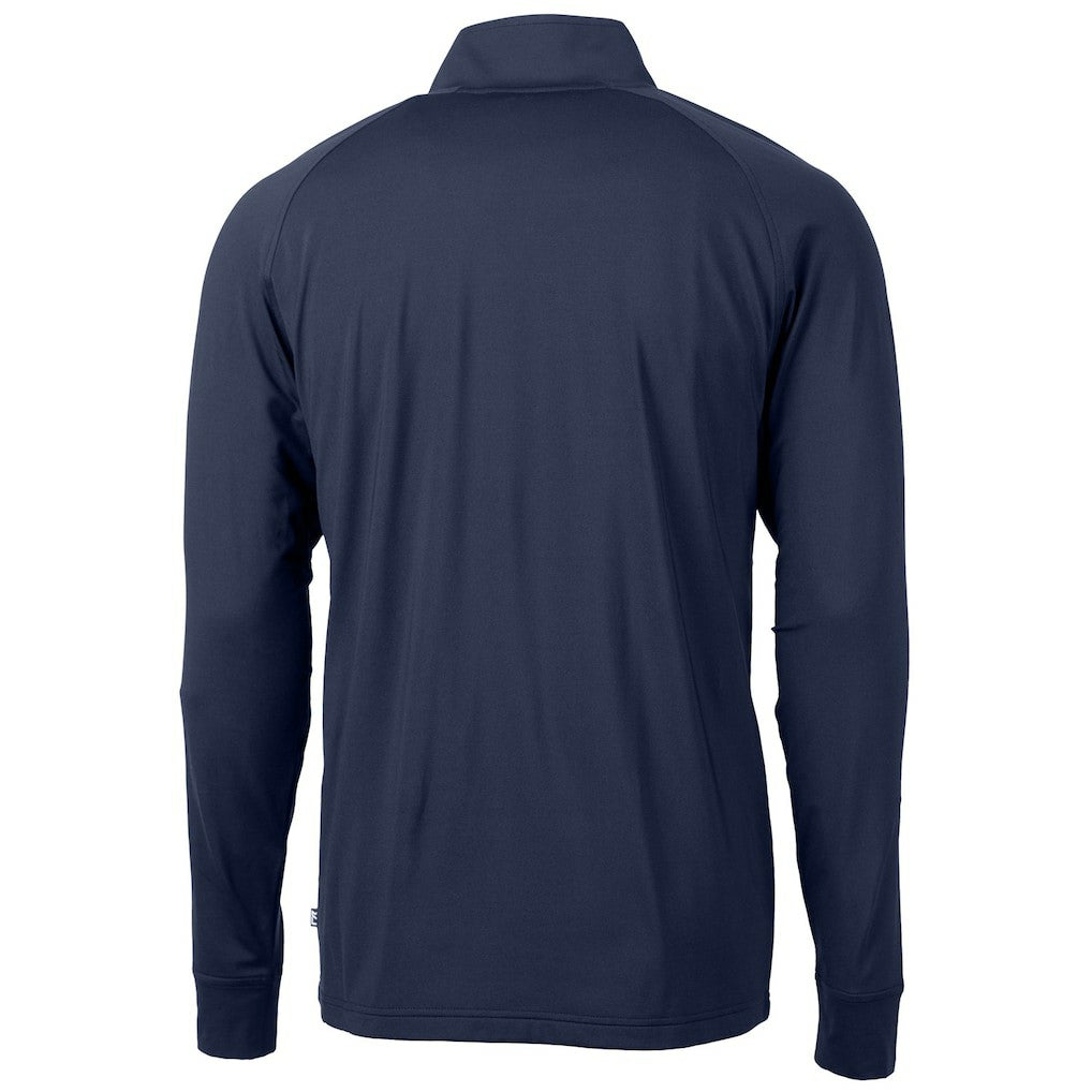 Minnesota Vikings Cutter & Buck Team Adapt Eco Knit Hybrid Recycled Quarter-Zip Pullover Top Navy