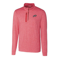 Buffalo Bills Cutter & Buck Americana Stealth Quarter-Zip Pullover Top Red