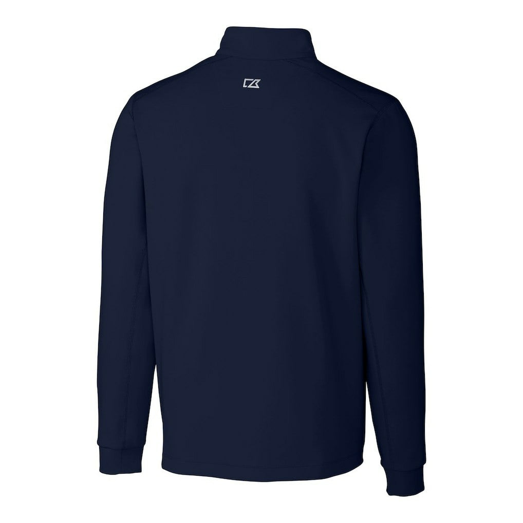 Atlanta Falcons Cutter & Buck Big & Tall Traverse Stretch Quarter-Zip Pullover Top Navy