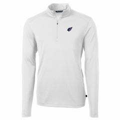 Arizona Cardinals Cutter & Buck Big & Tall Virtue Eco Pique Recycled Quarter-Zip Jacket White