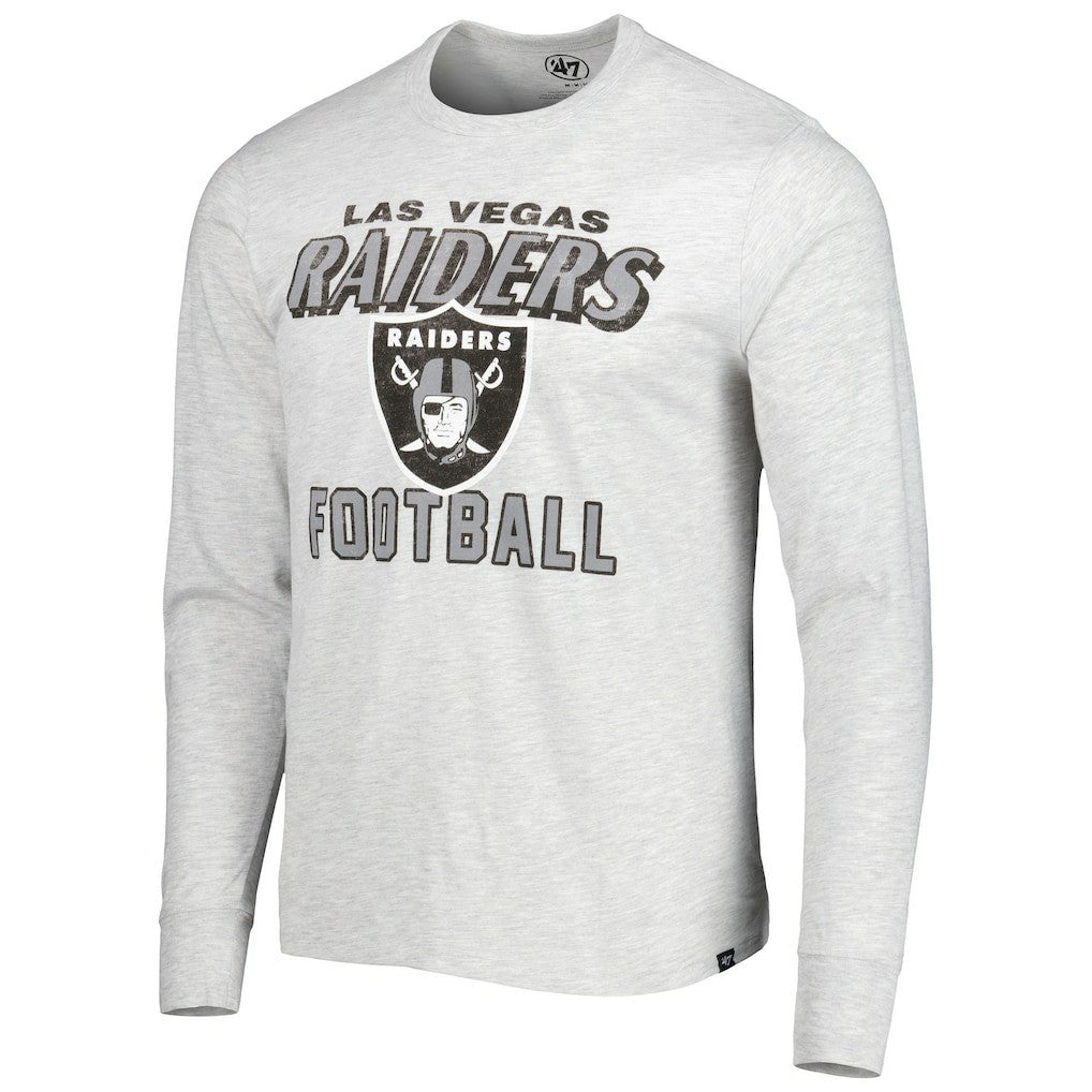 Las Vegas Raiders '47 Dozer Franklin Long Sleeve T-Shirt Heathered Gray