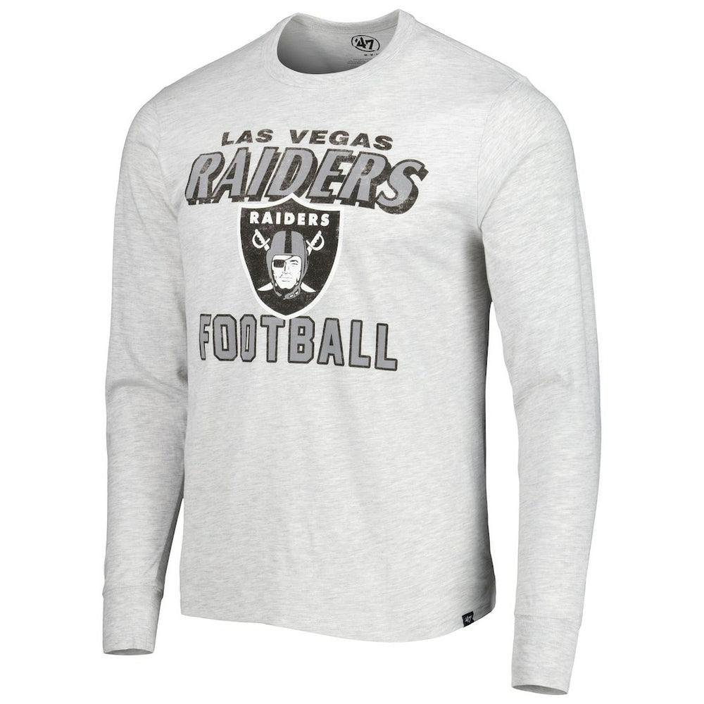 Las Vegas Raiders '47 Dozer Franklin Long Sleeve T-Shirt Heathered Gray