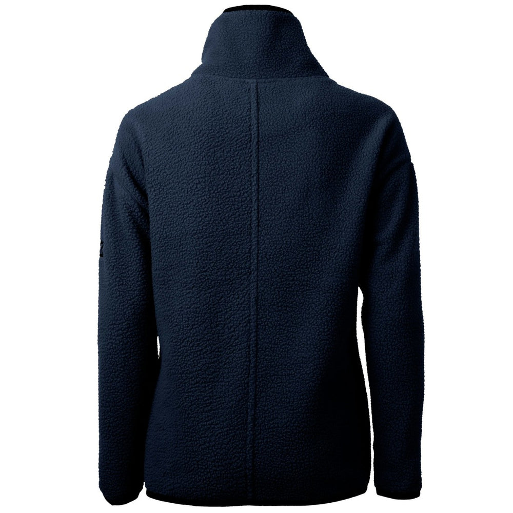 Green Bay Packers Cutter & Buck Women's Americana Cascade Eco Sherpa Fleece Half-Zip Pullover Jacket Navy