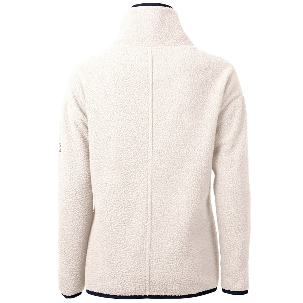 Tennessee Titans Cutter & Buck Women's Americana Cascade Eco Sherpa Fleece Half-Zip Pullover Jacket Cream