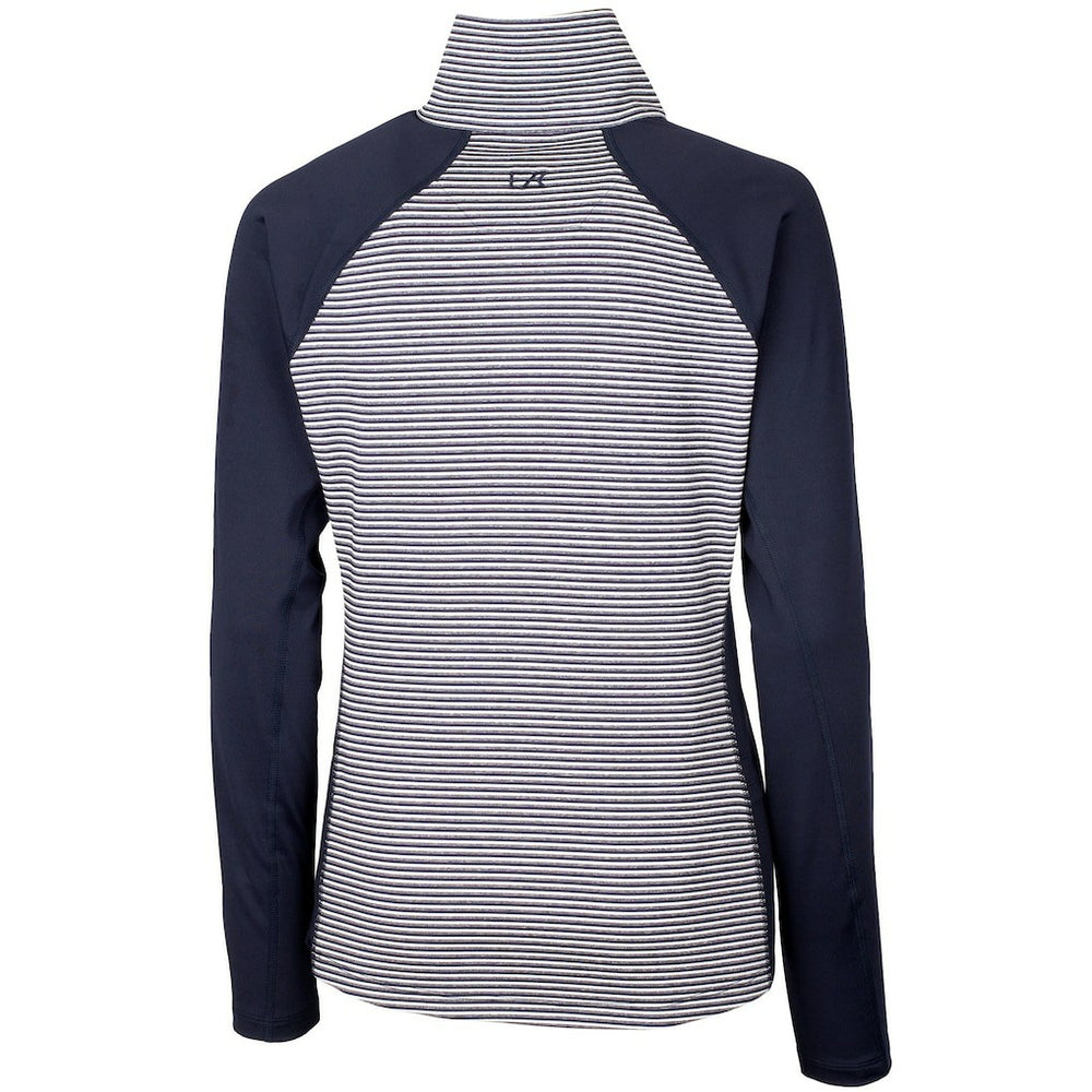 New York Giants Cutter & Buck Women's Forge Tonal Half-Zip Top Navy