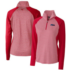 Seattle Seahawks Cutter & Buck Women's Forge Tonal Half-Zip Top Cardinal