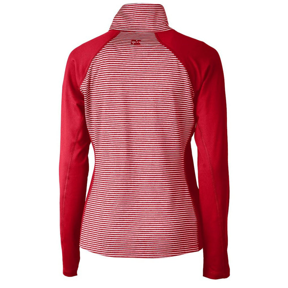 Seattle Seahawks Cutter & Buck Women's Forge Tonal Half-Zip Top Cardinal