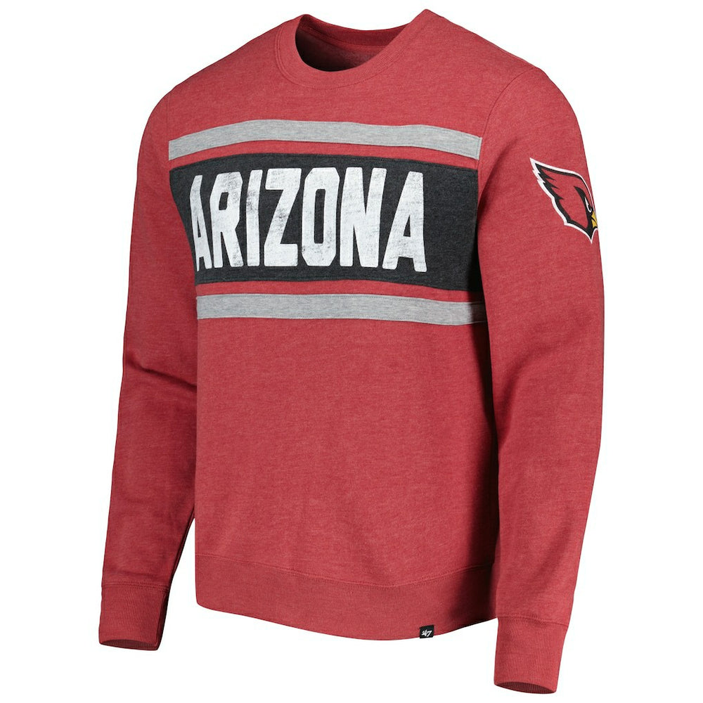 Arizona Cardinals '47 Bypass Tribeca Pullover Sweatshirt Heathered Cardinal