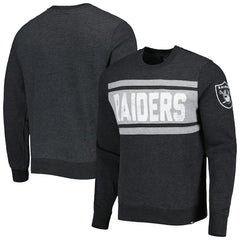 Las Vegas Raiders '47 Bypass Tribeca Pullover Sweatshirt Heathered Black